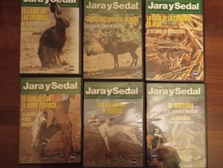 Lote Jara y Sedal: 45 DVDs y 61 Revistas