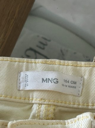 Pantalón Mango Beige Ancho
