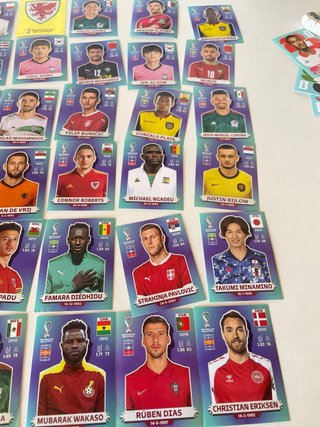 42 cromos variados Mundial 2022