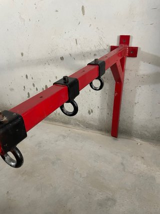 Soporte para anillas y cuerda de escalar