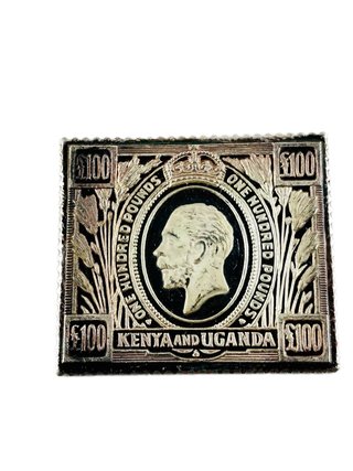 Plata Sello Kenia y Uganda 100, 10g Plata .999