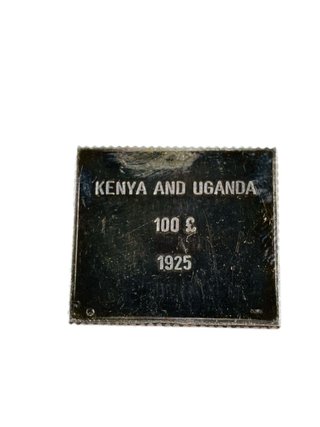 Plata Sello Kenia y Uganda 100, 10g Plata .999