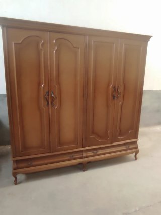 Dormitorio madera.2 camas 105 ×190 y armario.