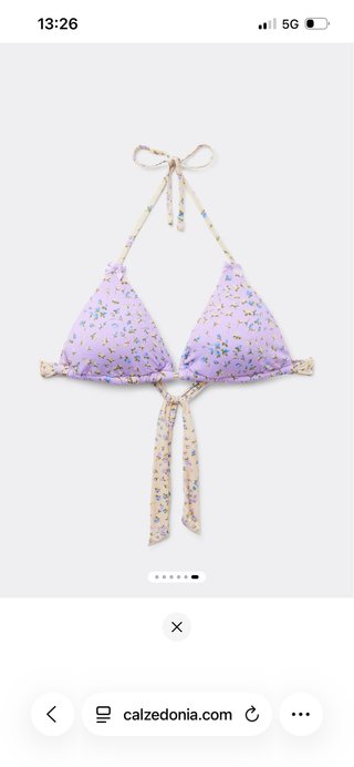 Top bikini Calzedonia floreale taglia S NUOVO