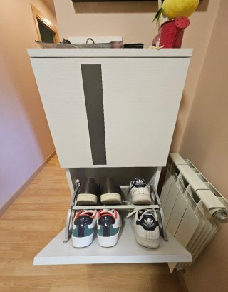 Zapatero blanco 3 cuerpos