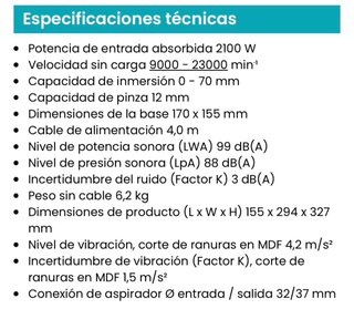 Makita RP2303FC07 Fresadora 6/8/12mm 2300W