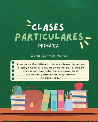 Clases particulares primaria 10€/H