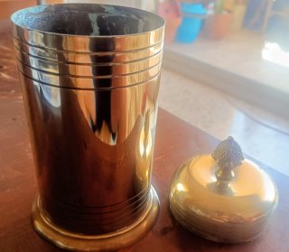 Barattolo Metallico Vintage per Sigari