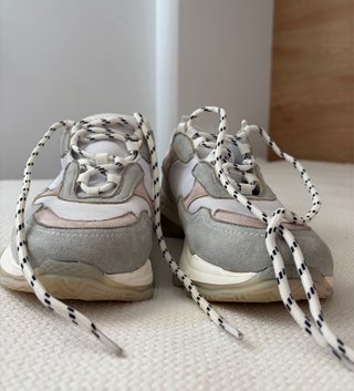 Zapatillas Mim Mujer Gris y Rosa