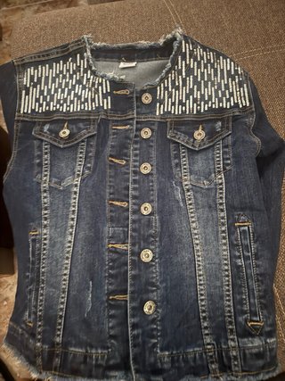 Cazadora vaquera con brillos