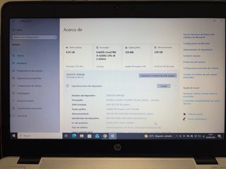 Ordenador HP Plata