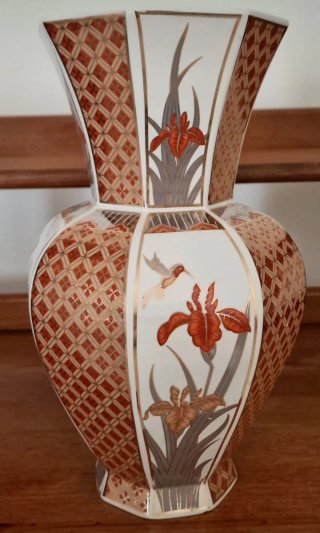 Jarrão Porcelana Fapodel Estilo Imari Vtg 30 cm