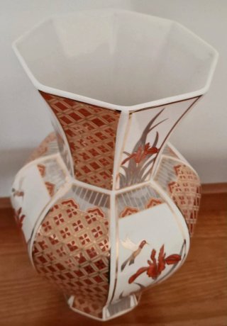 Jarrão Porcelana Fapodel Estilo Imari Vtg 30 cm
