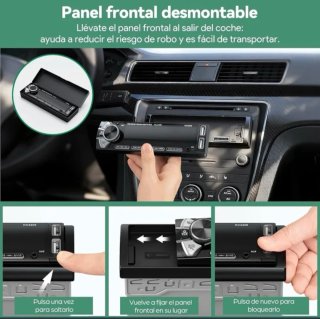 Radio Coche 1 DIN Bluetooth KC2206