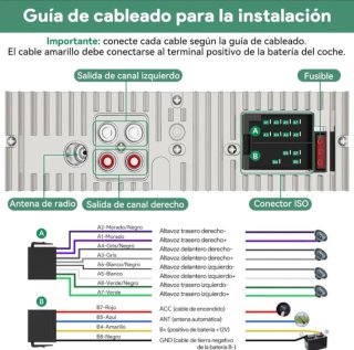 Radio Coche 1 DIN Bluetooth KC2206