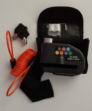 Candado Disco Moto Alarma con 2 Llaves