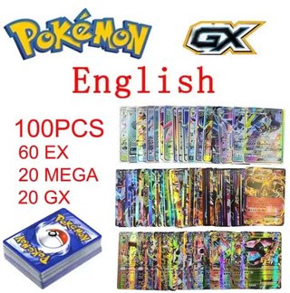 Paquete 100 Cartas Pokémon GX Holo
