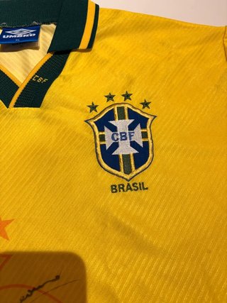 Maglia Brasile Vintage 1994/96 Umbro Autografata