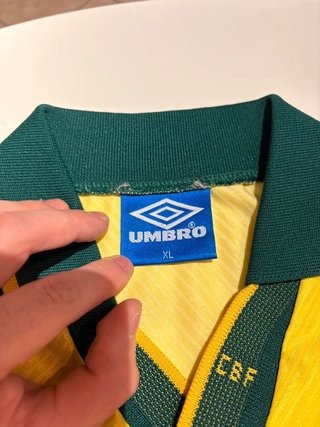 Maglia Brasile Vintage 1994/96 Umbro Autografata