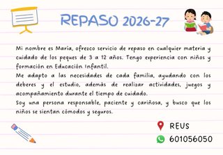 Servicio de repaso