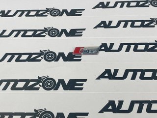 Emblema adhesivo S Line gris para volante de Audi