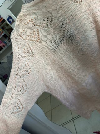 Cardigan rosa taglia unica