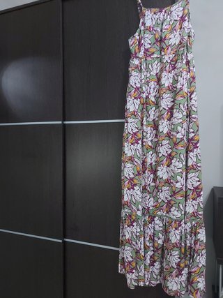 Vestido largo estampado floral