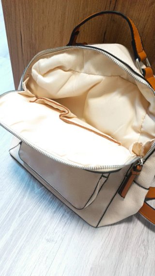 Mochila antirrobo Paco Martínez Beige y Marrón