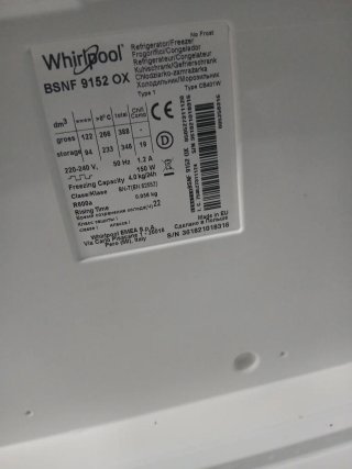 Nevera Whirlpool Acero Inoxidable