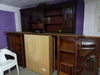 Lote Muebles Hogar: Sofá Naranja y Cama