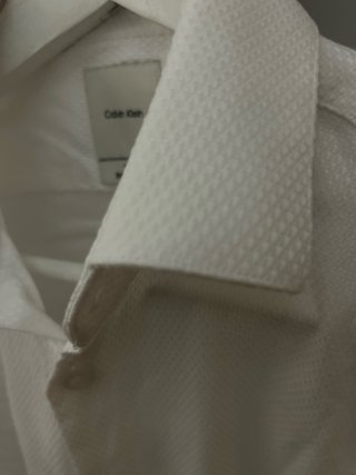 Camisa Calvin Klein Slim Fit Talla 38 blanca
