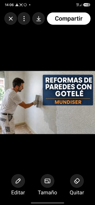 Alisado de paredes en gotelé