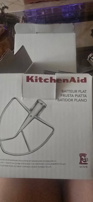 Batidor Plano Acero Inoxidable KitchenAid