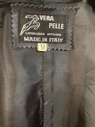 Giacca biker in vera pelle leggera morbida vintage