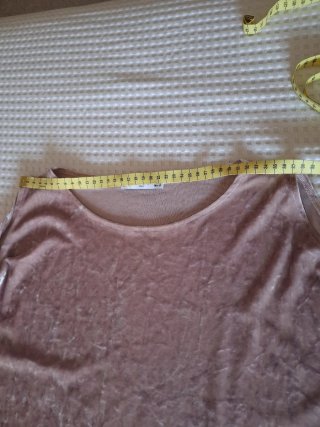 Vestido Mango Terciopelo Rosa Talla S