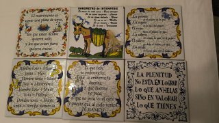 Ladrillos decorativos con frases