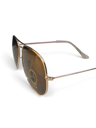 Gafas Ray-Ban Aviador Doradas Marrones