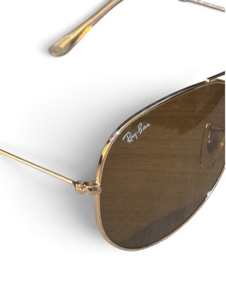 Gafas Ray-Ban Aviador Doradas Marrones