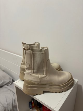 Botas Chelsea Beige Talla 37