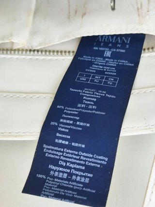 Bolso Blanco Vintage Armani Jeans