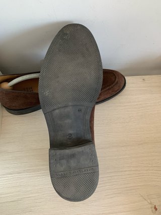 Mocasines de ante con borlas marrones