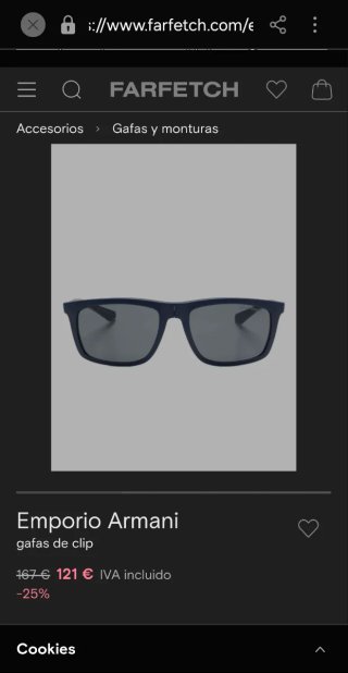 Gafas de sol azules