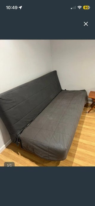 Divano letto Ikea grigio