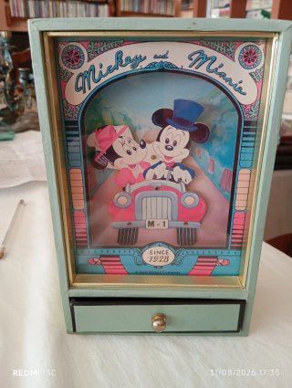 Carillon Portagioie Disney Topolino Minnie 1928