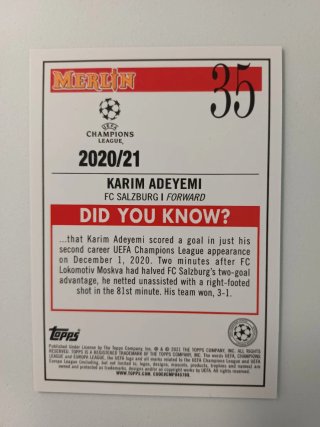 Cromo Karim Adeyemi Merlin RC