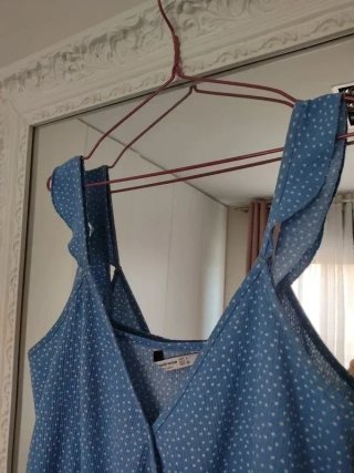Mono azul lunares Stradivarius