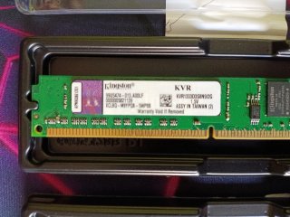 2 UNID MEMORIA RAM KINGSTON KVR1333D3S8N9/2G (4GB)
