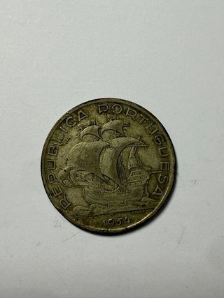 Moneda Portugal 10 Escudos 1954
