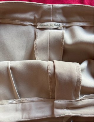 Pantaloni eleganti donna beige