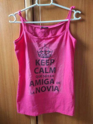 Top tirantes Talla M, fucsia. Buen estado
